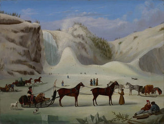 Il cono di ghiaccio delle cascate Montmorency, Québec - Robert Clow Todd — vista dell’opera