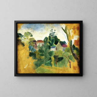 Paesaggio incompleto - Robert Delaunay — quadro incorniciato alla parete