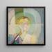 Ritratto di Madame Heim - Robert Delaunay — quadro incorniciato alla parete