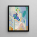 Ritratto di Madame Heim - Robert Delaunay — quadro incorniciato alla parete