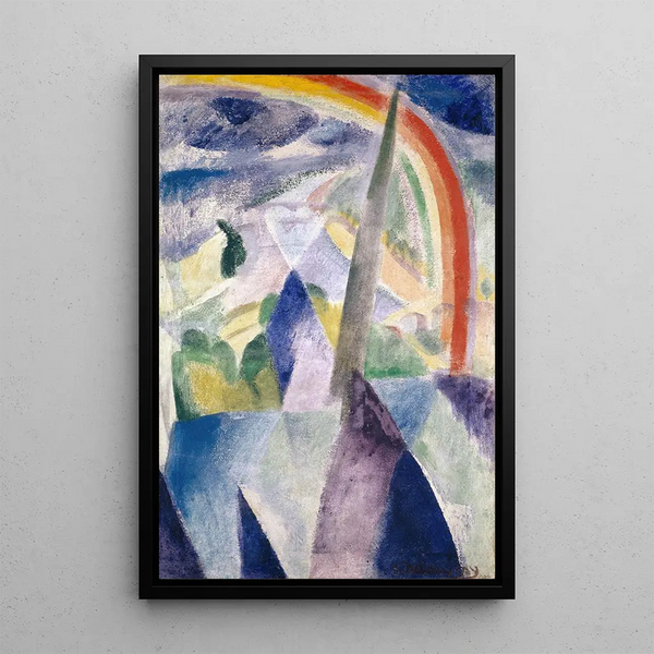 La freccia di Notre-Dame Vista di Parigi Notre-Dame - Robert Delaunay — quadro incorniciato alla parete