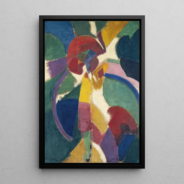 Femme avec une ombrelle - Robert Delaunay — quadro incorniciato alla parete