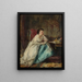Donna nel suo ufficio - Robert Duddingstone Herdman — quadro incorniciato alla parete