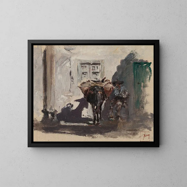 Muletier spagnolo - Robert Frederick Blum — quadro incorniciato alla parete