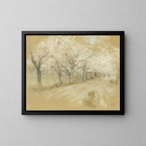 Paesaggio primaverile - Robert Frederick Blum — quadro incorniciato alla parete