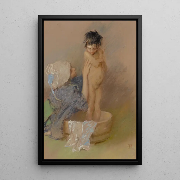 Le bain - Robert Frederick Blum — quadro incorniciato alla parete