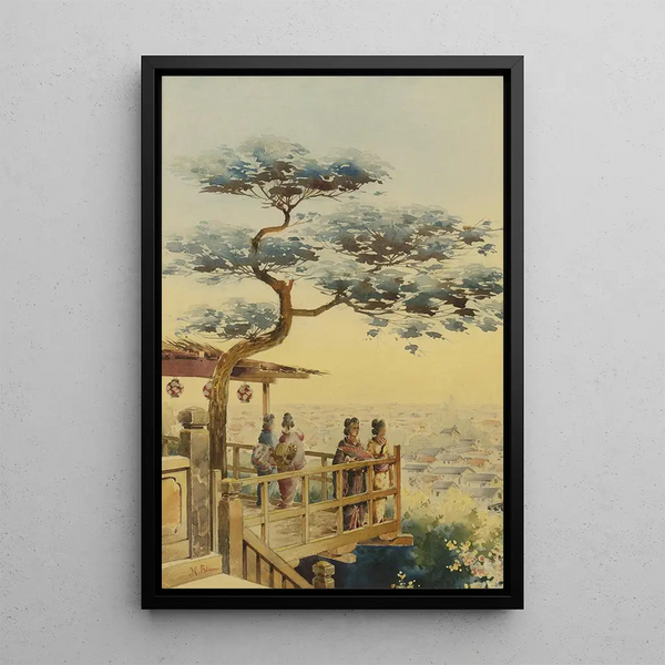 Yeddo, Giappone - Robert Frederick Blum — quadro incorniciato alla parete