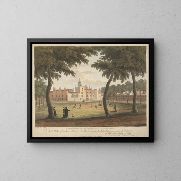 Una vista del capitolo ripresa dal giardino - Robert Havell Jr — quadro incorniciato alla parete