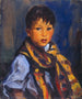 Ragazzo con sciarpa a quadri - Robert Henri — vista dell’opera
