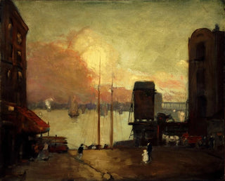 Robert Henri - Cumulus Clouds East River.webp
