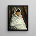 Fille indiana in una coperta bianca - Robert Henri — quadro incorniciato alla parete