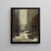 Neve a New York - Robert Henri — quadro incorniciato alla parete