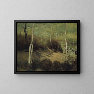 Primavera nella foresta di Fontainebleau - Robert Henri — quadro incorniciato alla parete