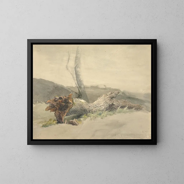 L'albero caduto - Robert Hills — quadro incorniciato alla parete