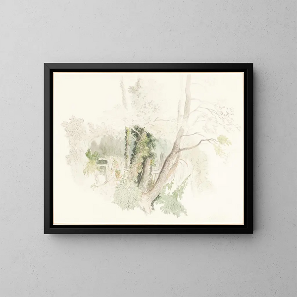 Alberi a Beddington - Robert Hills — quadro incorniciato alla parete