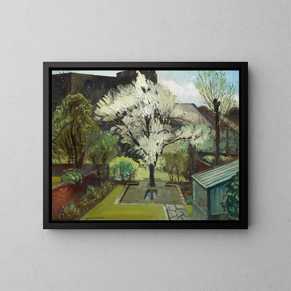 Fiori in un giardino londinese - Robert Kirkland Jamieson — quadro incorniciato alla parete