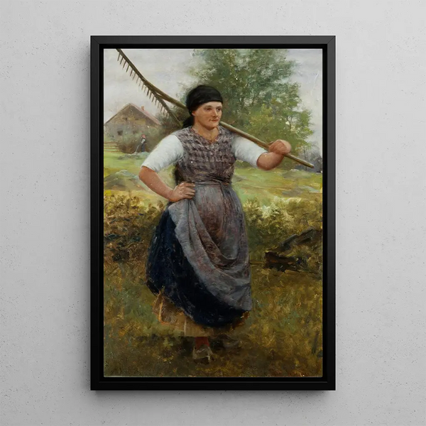 La paysanne bohémienne - Robert Koehler — quadro incorniciato alla parete