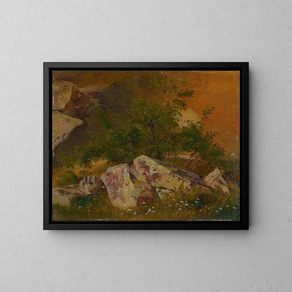 Parte del Grund di Plauenschen - Robert Kummer — quadro incorniciato alla parete
