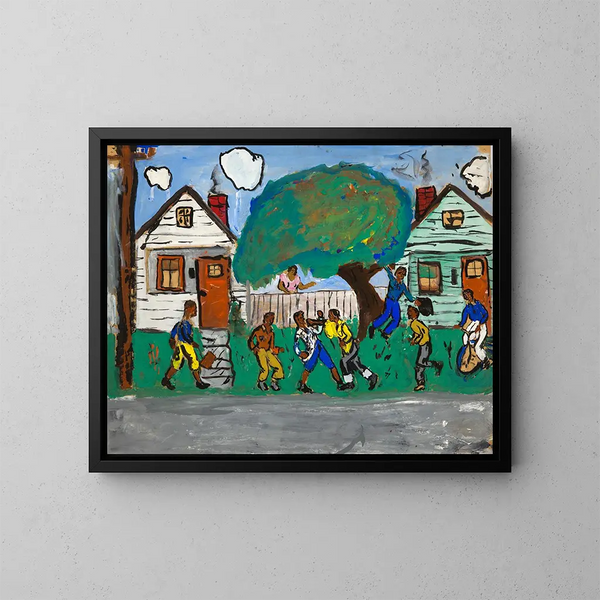 Dopo la scuola - Robert Louis Franklin Jr — quadro incorniciato alla parete