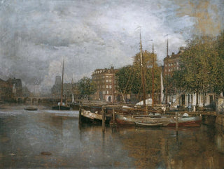 Canal a Rotterdam - Robert Russ — vista dell’opera