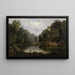 Trou bleu, acque di piena, fiume Little Miami - Robert S. Duncanson — quadro incorniciato alla parete