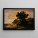 Paesaggio con famiglia sul lago - Robert S. Duncanson — quadro incorniciato alla parete