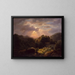 Paesaggio con pecore - Robert S. Duncanson — quadro incorniciato alla parete