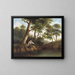 Uomo con la pesca - Robert S. Duncanson — quadro incorniciato alla parete
