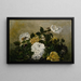 Nature morte con rose - Robert S. Duncanson — quadro incorniciato alla parete