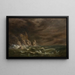 Tempesta al largo della costa irlandese - Robert S. Duncanson — quadro incorniciato alla parete