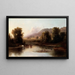 Vista del fiume Sainte-Anne - Robert S. Duncanson — quadro incorniciato alla parete