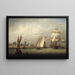 Porto di Boston - Robert Salmon — quadro incorniciato alla parete