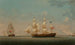 L'autruche in due vedute al largo di Dover - Robert Salmon — vista dell’opera