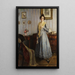 Jeune femme dans un intérieur Biedermeier - Robert Scheffer — quadro incorniciato alla parete