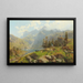 Il lago Murgsee in Svizzera Glaris - Robert Schultze — quadro incorniciato alla parete