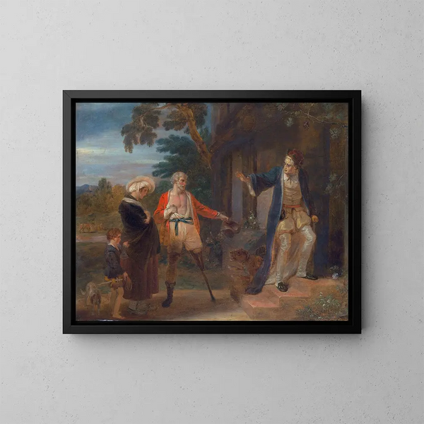 Le sette età dell'uomo - Robert Smirke — quadro incorniciato alla parete