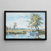 Figures dans un bateau avec un vaste paysage au-delà - Robert Thorne Waite — quadro incorniciato alla parete