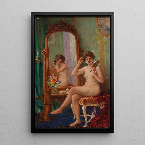 Dans le boudoir - Robert Voelcker — quadro incorniciato alla parete