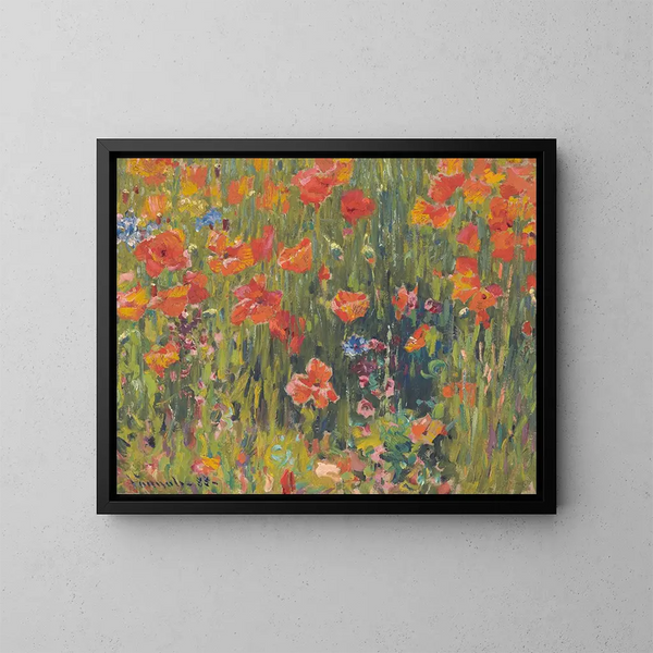 Coquelicots - Robert William Vonnoh — quadro incorniciato alla parete