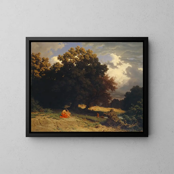 Il Figliol Prodigo - Robert Zünd — quadro incorniciato alla parete