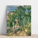 Riproduzione del dipinto Rocce, pigne e mare a l'Estaque - Paul Cézanne