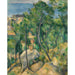 Riproduzione del dipinto Rocce, pigne e mare a l'Estaque - Paul Cézanne