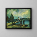 Ponte in legno di Mazorlo a Burano - Rodolfo Paoletti — quadro incorniciato alla parete