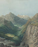 Una valle alpina - Rodolphe Léon Berthoud — vista dell’opera