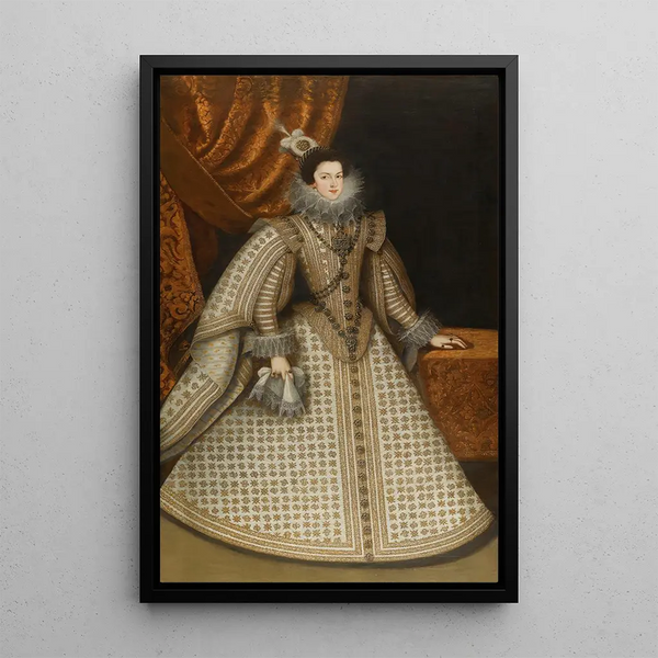 Portrait d'Isabel de Bourbon - Rodrigo de Villandrando — quadro incorniciato alla parete