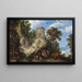 Paesaggio con la fuga in Egitto - Roelant Savery — quadro incorniciato alla parete