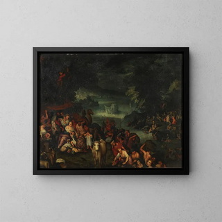 Il Diluvio - Roelant Savery — quadro incorniciato alla parete
