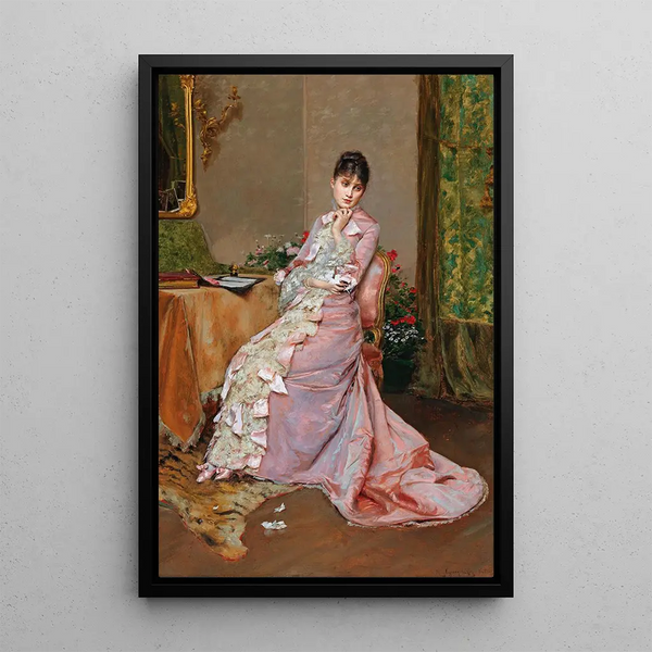 La Lettre - Rogelio de Egusquiza — quadro incorniciato alla parete