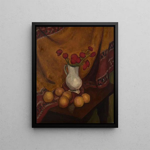 Vaso di papaveri - Roger de La Fresnaye — quadro incorniciato alla parete