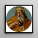 Re David - Cerchio di Luca Signorelli — quadro incorniciato alla parete
